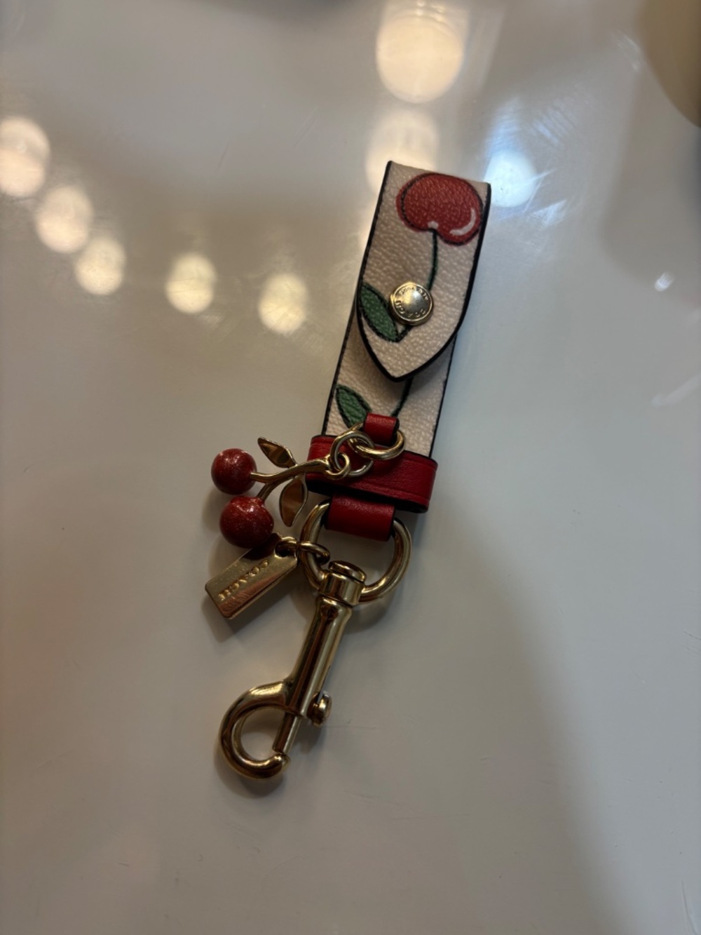 Coach Cherry Key Chain - Picture 2 of 2
